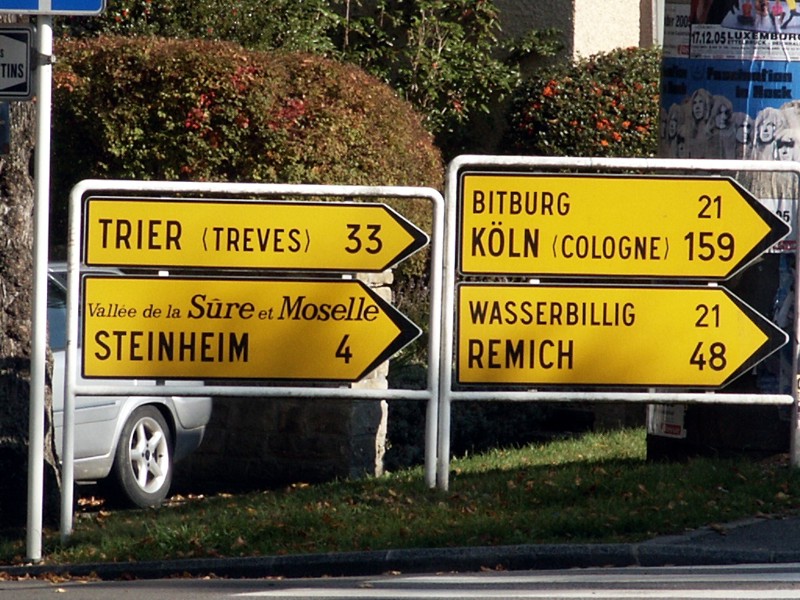 In Echternach zusehen von Marcos Haus !
